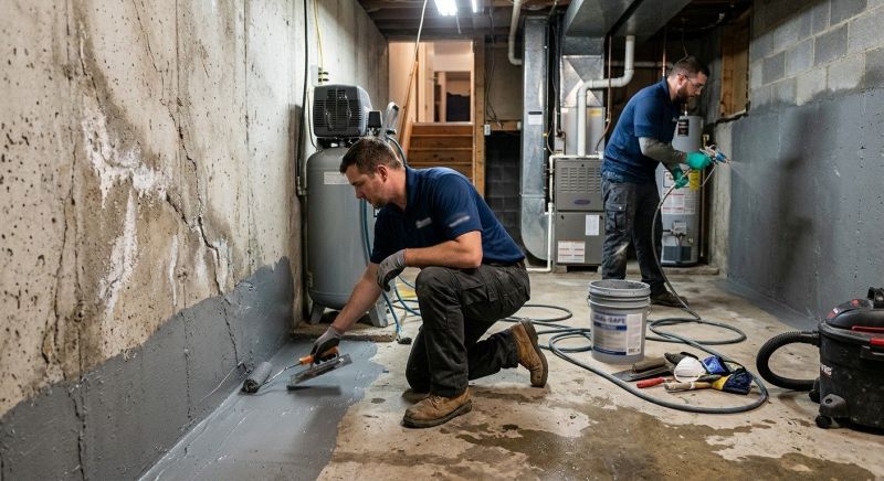 Basement Leak Repair in Greenville, SC