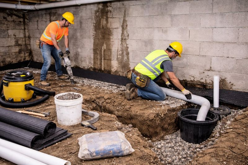 Basement Seepage Repair in Fredericksburg, VA