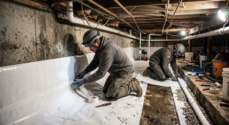 Wall Waterproofing in Fredericksburg, VA